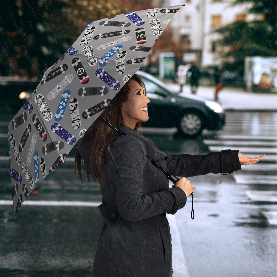 Skate Board Pattern Print Design 03 Umbrella