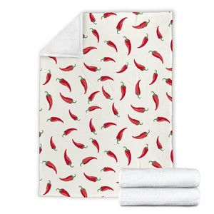 Chili Peppers Pattern Premium Blanket