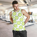 Cucumber slices pattern Men Tank Top