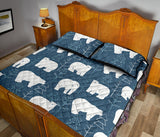 polar bear mother her child pattern Quilt Bed Set