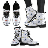Cute Helicopter Star Pattern Leather Boots