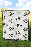 Cute Cows Pattern Premium Quilt