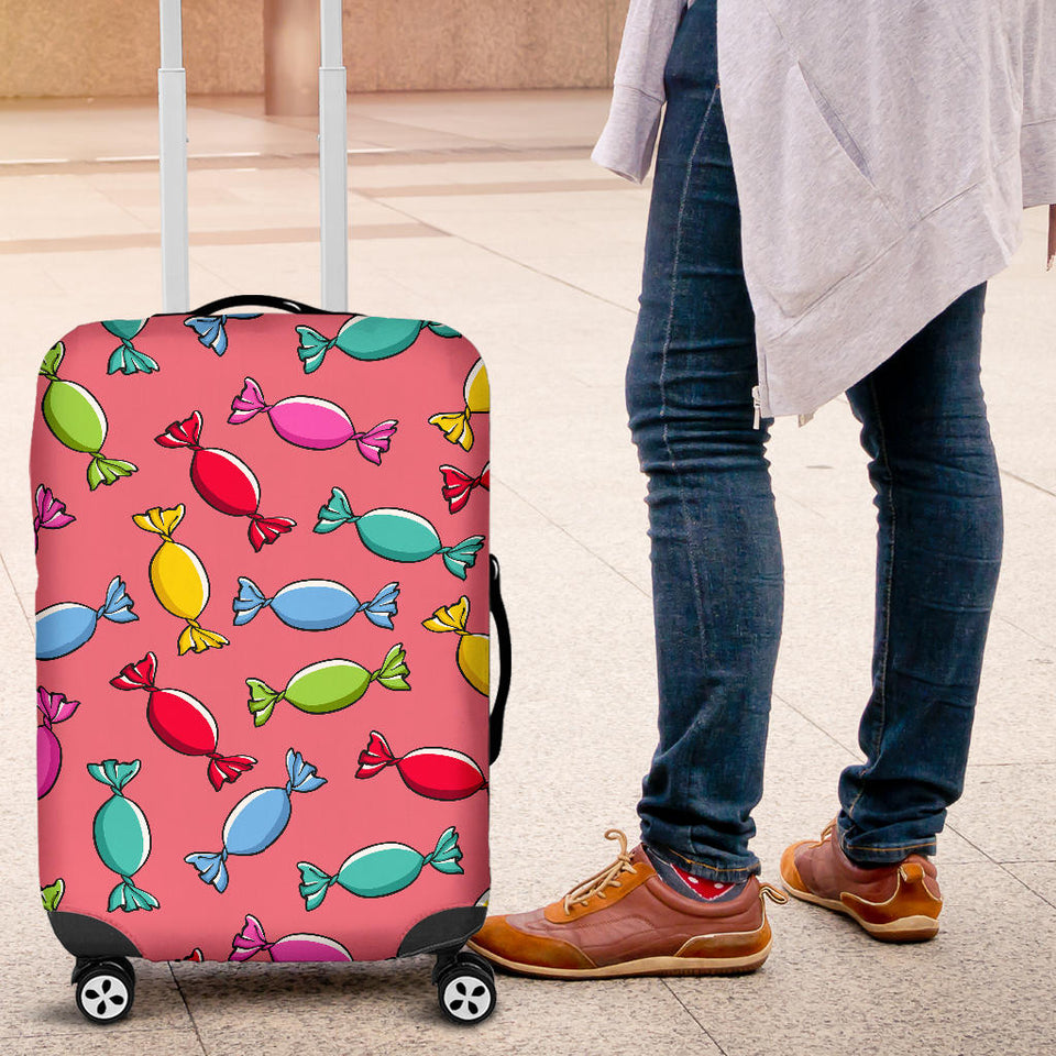 Colorful Wrapped Candy Pattern Luggage Covers