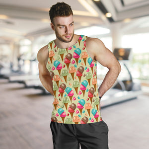 Colorful ice cream pattern Men Tank Top