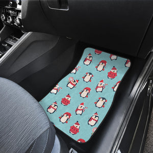 Cute Penguin Christmas  Design Pattern Front Car Mats