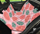 Grapefruit Leaves Flower Pink Background Dog Car Seat Covers