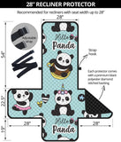 Cute baby panda pattern Recliner Cover Protector