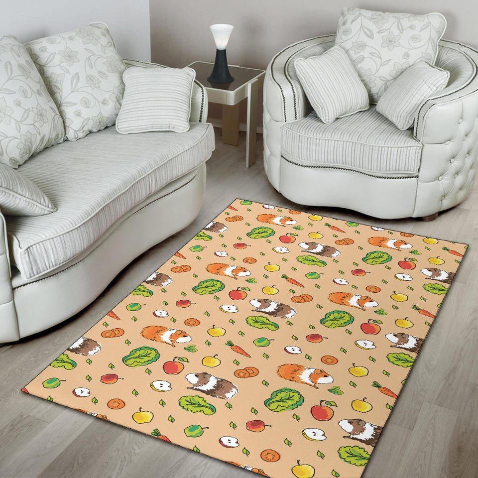 Guinea Pig Pattern Print Design 05 Area Rug