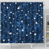 Night Sky Star Pattern Shower Curtain Fulfilled In US