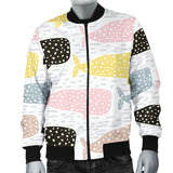 Whale Dot Pattern Men'S Bomber Jacket
