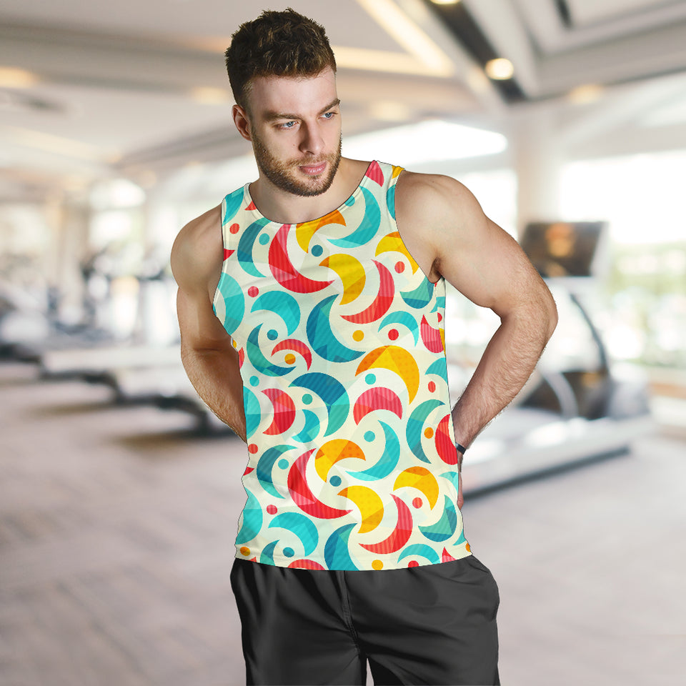 Colorful moon pattern Men Tank Top