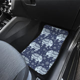 Elephant Tribal Design Pattern Front And Back Car Mats