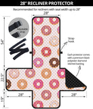 Colorful donut pattern Recliner Cover Protector