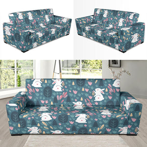 Cute Rabbit Pattern Sofa Slipcover