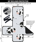 Cute cows pattern Recliner Cover Protector