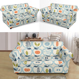 Apples Leaves Pattern Loveseat Couch Slipcover