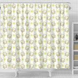 Cute Cartoon Frog Baby Pattern Shower Curtain Fulfilled In US