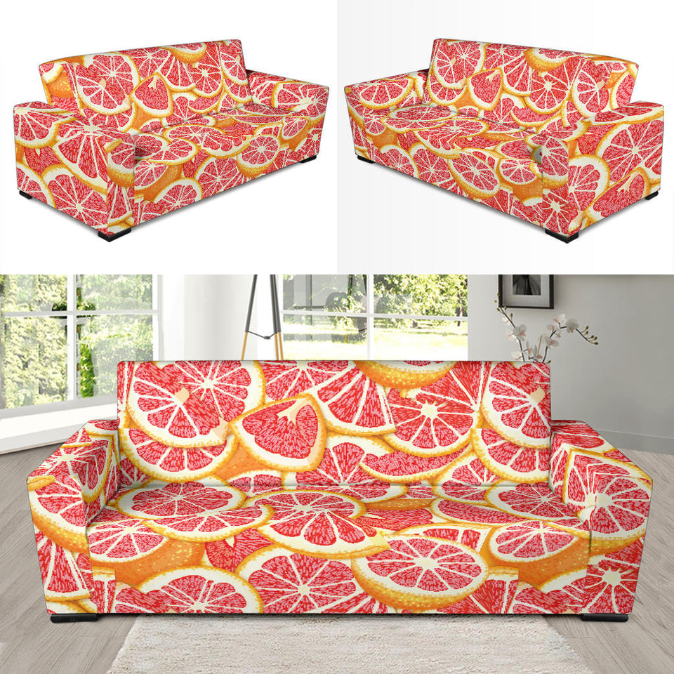 Tropical Grapefruit Pattern Sofa Slipcover