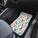 Cute Crocodile Pattern Front Car Mats