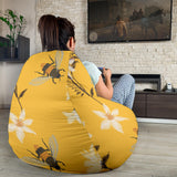 Bee Flower Pattern Bean Bag Cover