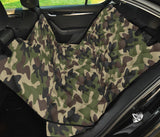 Dark Green Camo Camouflage Pattern Dog Car Seat Covers