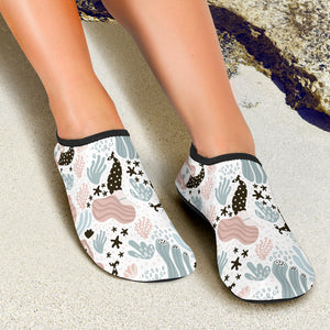 Cute Mermaid Pattern Aqua Shoes