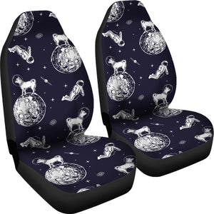 Chihuahua Space Helmet Astronaut Pattern  Universal Fit Car Seat Covers