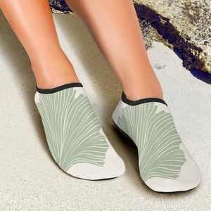 Ginkgo Leaves Pattern Aqua Shoes