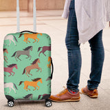 Colorful Horses Pattern Luggage Covers