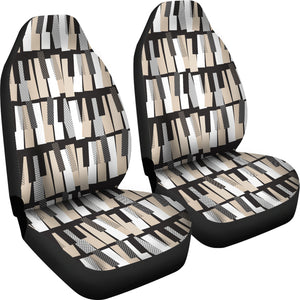 Piano Pattern Print Design 04 Universal Fit Car Seat Covers