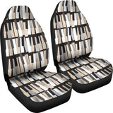Piano Pattern Print Design 04 Universal Fit Car Seat Covers