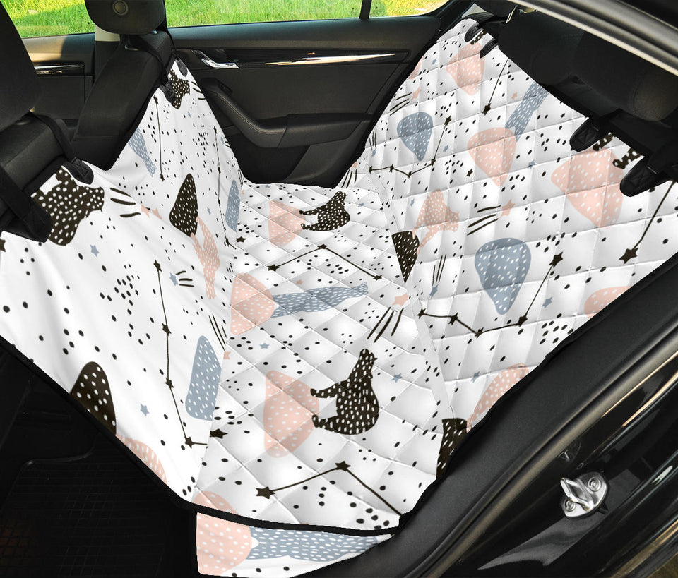 Polar Bears Star Poka Dot Pattern Dog Car Seat Covers