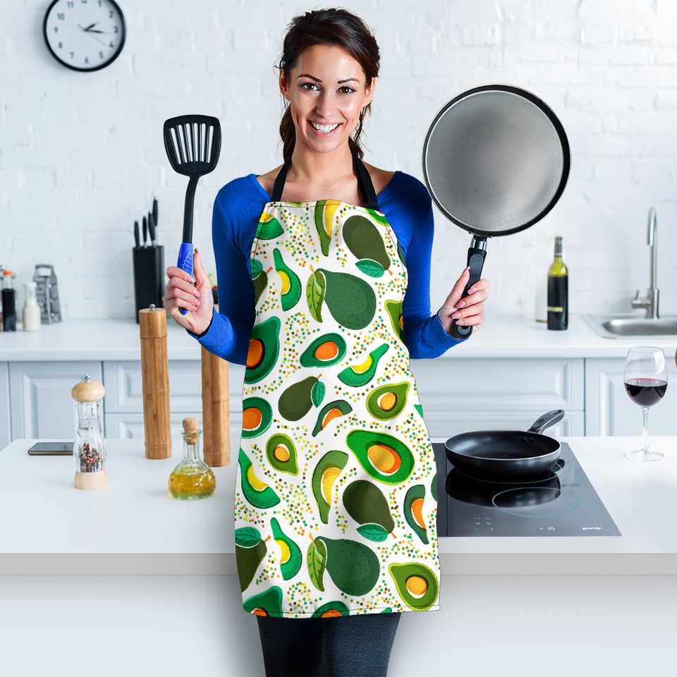 Avocado Design Pattern Adjustable Apron