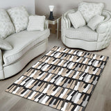 Piano Pattern Print Design 04 Area Rug