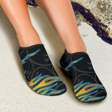 Bowling Balls Flame Pattern Aqua Shoes