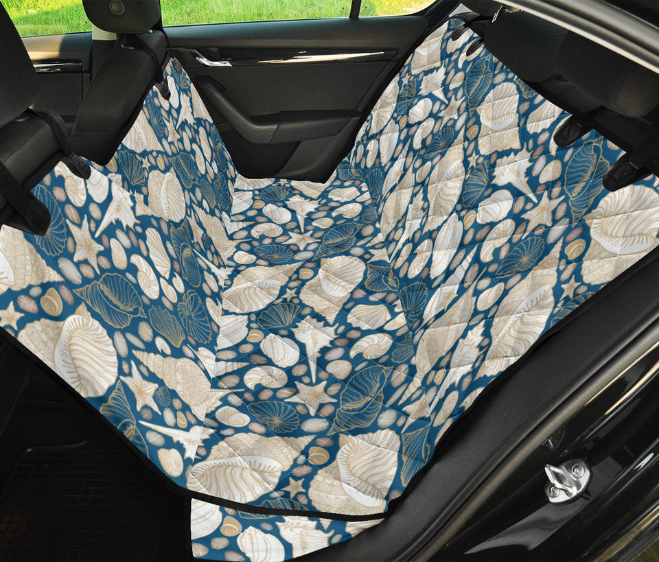 Shell Polynesian Tribal Design Pattern Dog Car Seat Covers