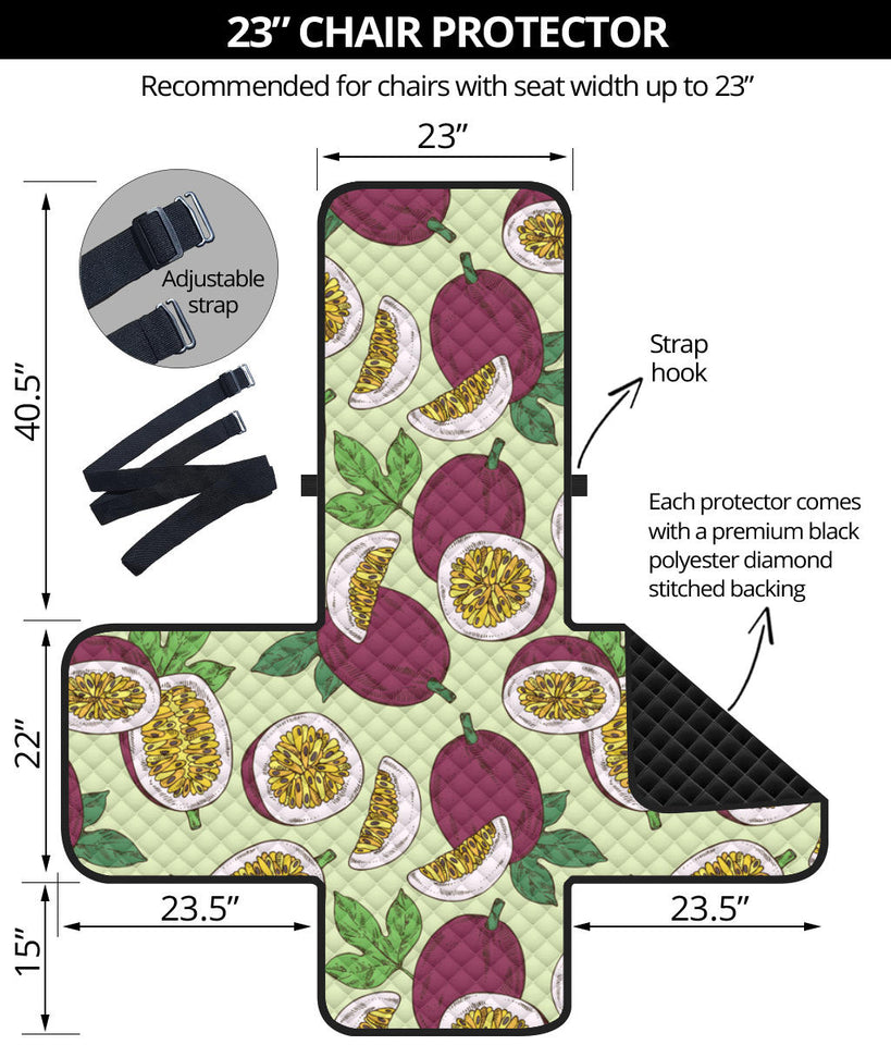 Passion fruit pattern Chair Cover Protector