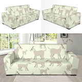 Little Young Goat Pattern Sofa Slipcover