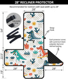 Cute Crocodile Pattern Recliner Cover Protector