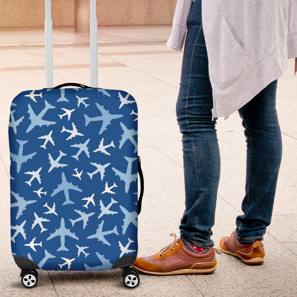 Airplane Pattern In The Sky Luggage Covers