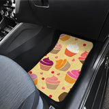 Cake Cupcake Heart Cherry Pattern Front And Back Car Mats