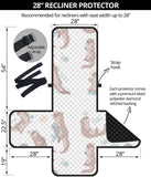 Cute sea otters pattern Recliner Cover Protector