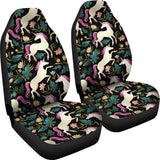 Unicorns Forest Background  Universal Fit Car Seat Covers