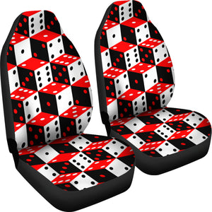 Dice Pattern Print Design 02 Universal Fit Car Seat Covers