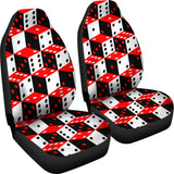 Dice Pattern Print Design 02 Universal Fit Car Seat Covers