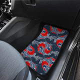 Koi Fish Carp Fishs Hand Drawn Japanese Art Front Car Mats