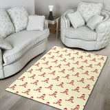 Golden Retriever Pattern Print Design 01 Area Rug