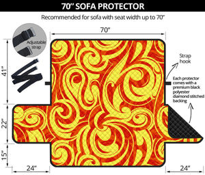 Fire flame design pattern Sofa Cover Protector