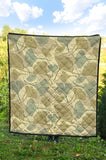 Ginkgo Leaves Design Pattern Premium Quilt