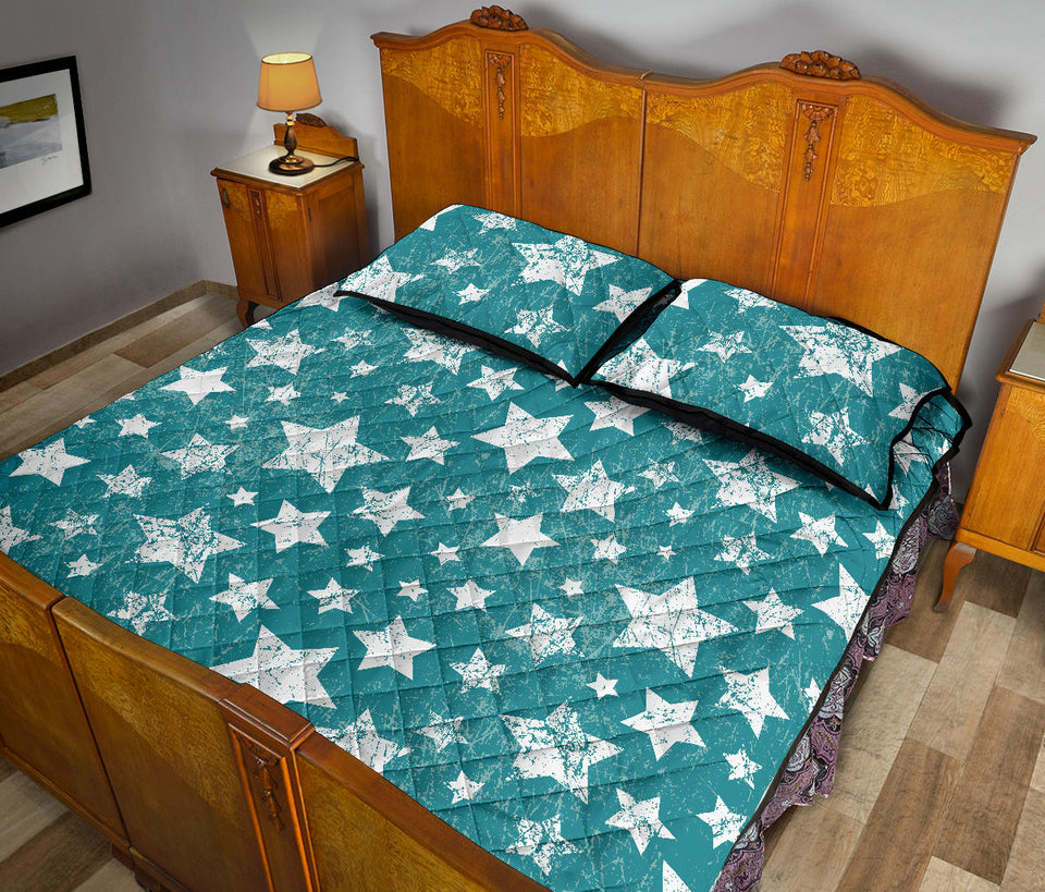 Vintage star pattern Quilt Bed Set